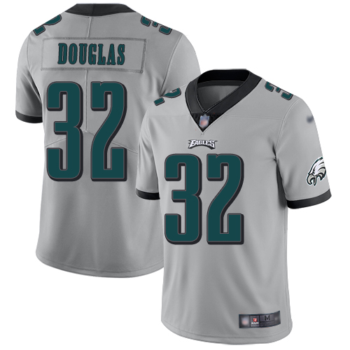 Men Philadelphia Eagles #32 Rasul Douglas Limited Silver Inverted Legend NFL Jersey Football
